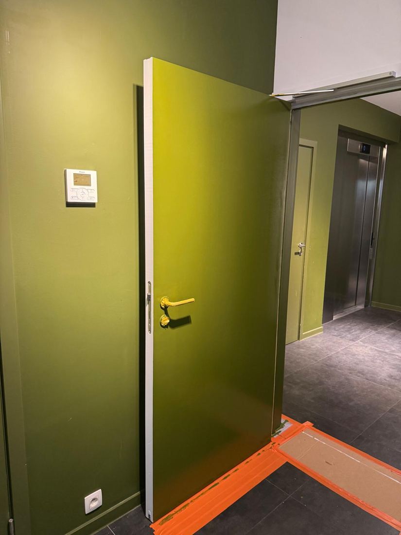 Schilderwerken in uitvoering